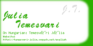 julia temesvari business card